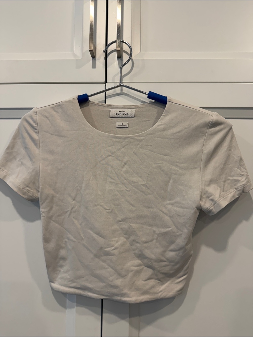 Babaton Short Sleeve Crop Tee - Cream
